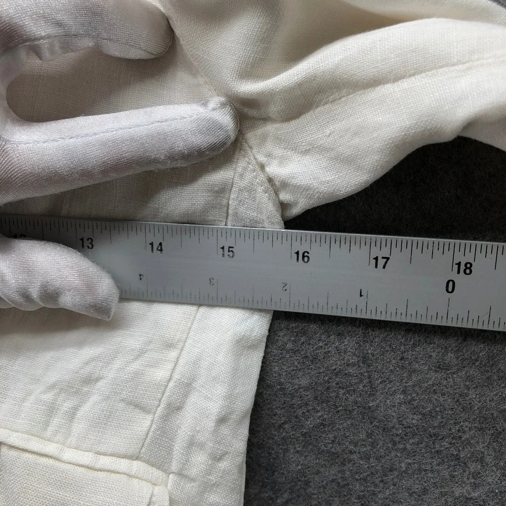 Zara Kids Linen Blazer Size 6-7 White Lightweight Casual Summer Jacket